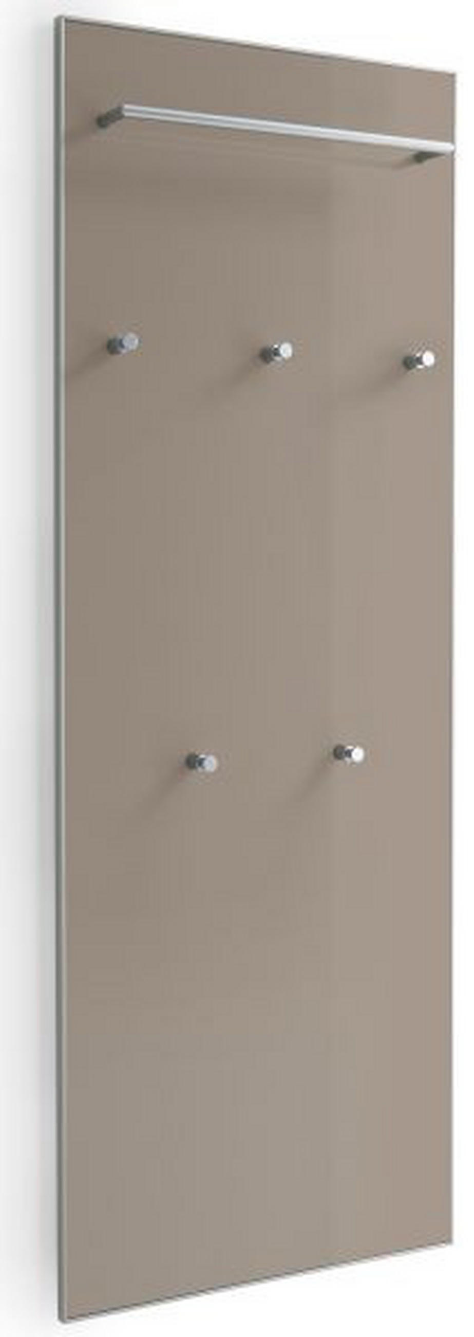 GARDEROBENPANEEL  in 60/170/10 cm  - Taupe, Design, Glas/Holzwerkstoff (60/170/10cm) - Novel