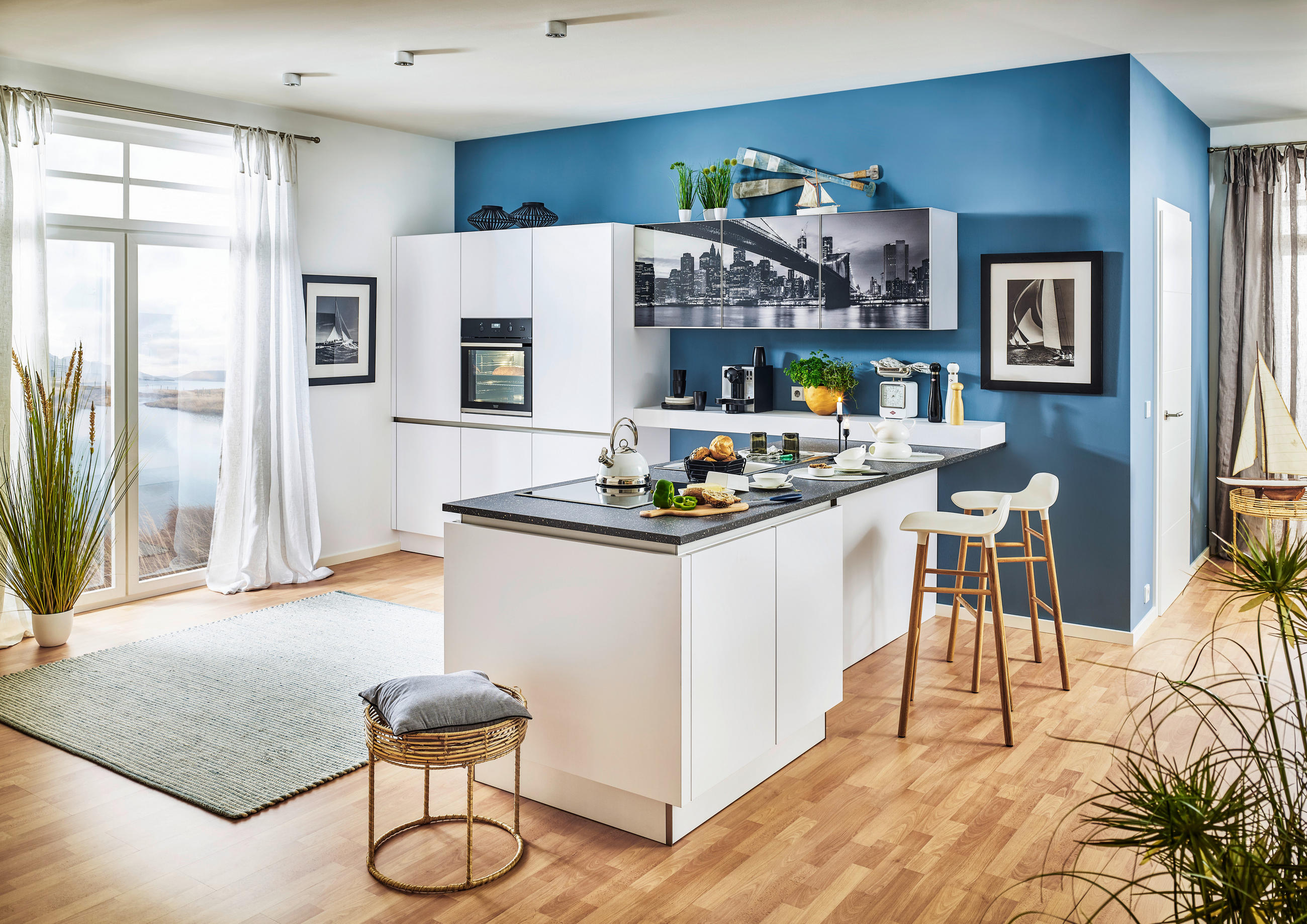 EINBAUKÜCHE   - Weiss, Design, Holzwerkstoff - Dieter Knoll