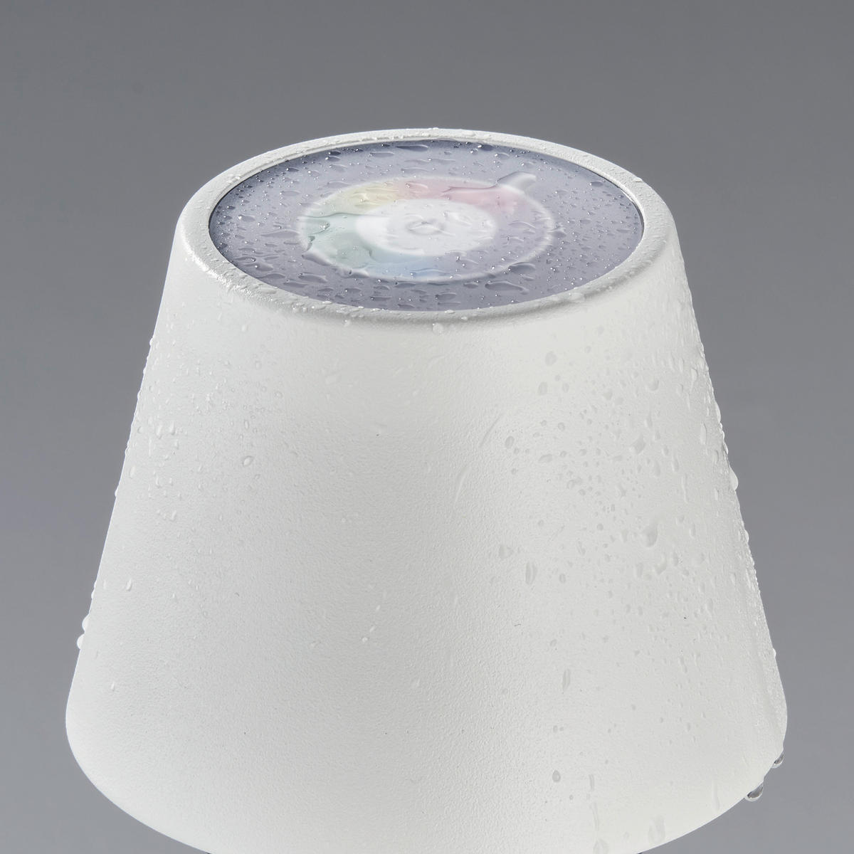 AKKU-TISCHLEUCHTE Cosenza 12/38 cm   - Sandfarben/Weiß, KONVENTIONELL, Metall (12/38cm)