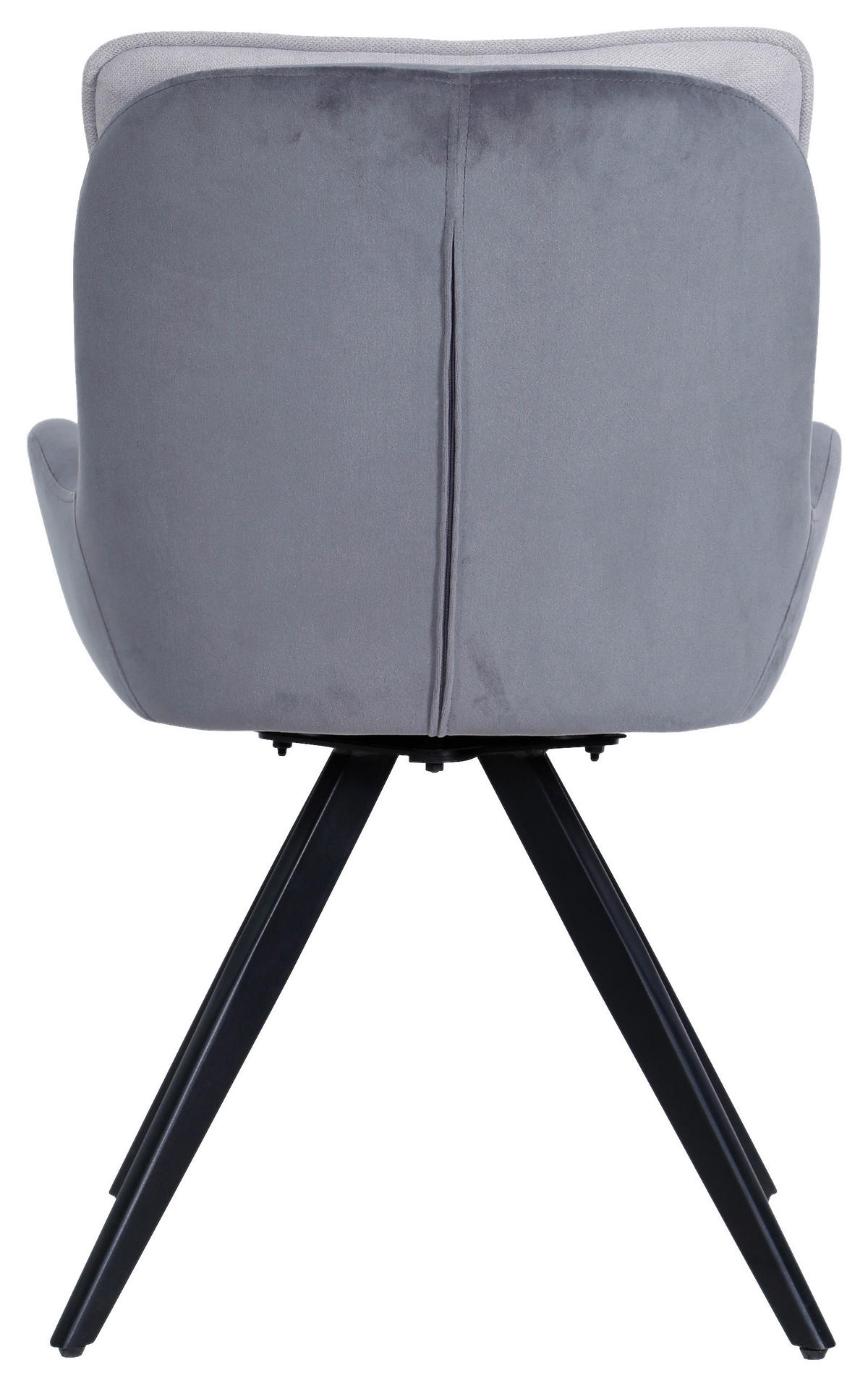 STOLICA S NASLONOM ZA RUKE  crna, svijetlo siva, tamno siva  drvo, metal, tekstil      - tamno siva/svijetlo siva, Moderno, drvo/metal (58/85/63cm) - MID.YOU