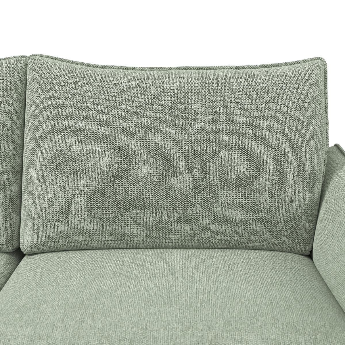 3-SITZER-SOFA Chenille Greige  - Greige/Schwarz, Konventionell, Textil/Metall (184/90/92cm) - Elegando
