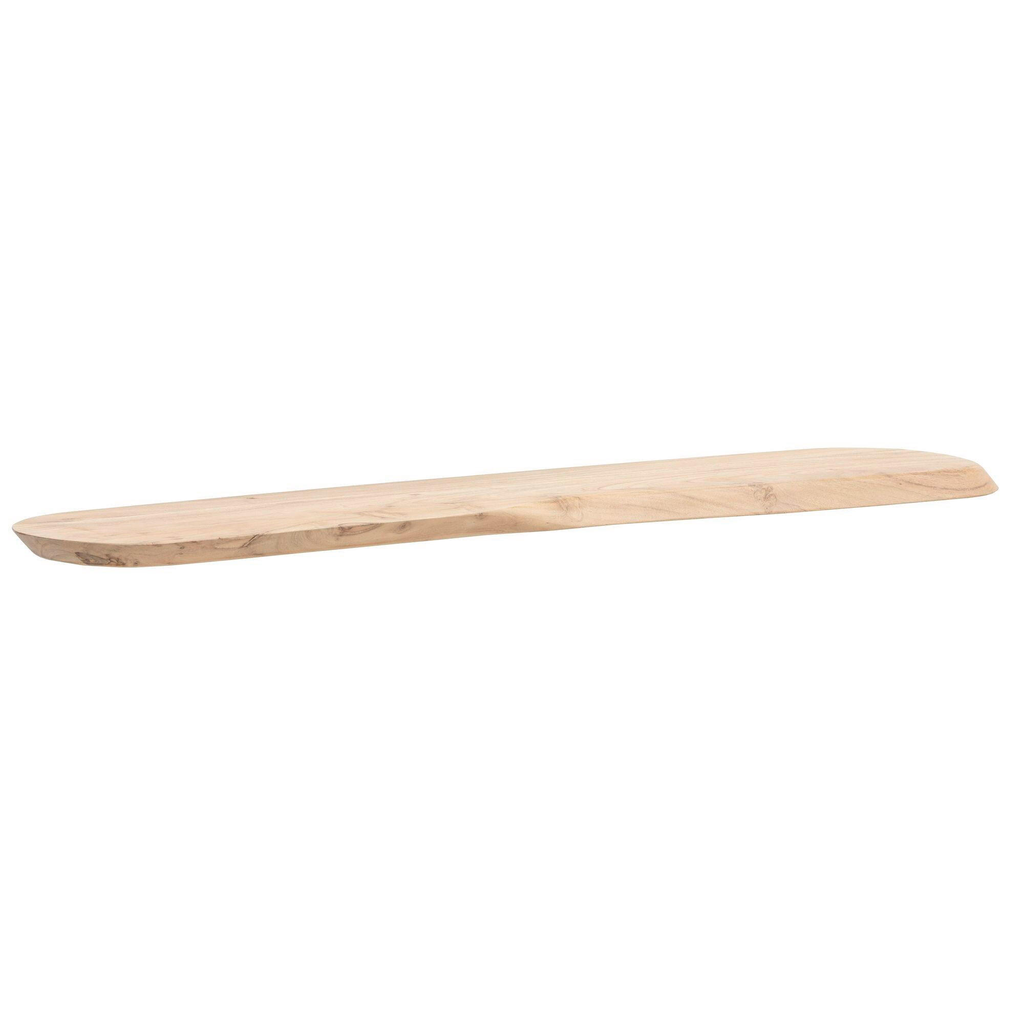 NÁSTENNÁ POLICA, akácia, farba akácie, 100/3/20 cm - farba akácie, Design, drevo (100/3/20cm) - Livetastic