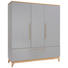 KLEIDERSCHRANK in Eiche Grau, Eichefarben - Eichefarben/Grau, MODERN, Holz/Holzwerkstoff (170,7/200/57,2cm) - Paidi KLEIDERSCHRANK in Eiche Grau, Eichefarben - Eichefarben/Grau, MODERN, Holz/Holzwerkstoff (170,7/200/57,2cm) - Paidi