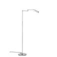 LESELEUCHTE 25/146 cm   - Silberfarben/Weiß, KONVENTIONELL, Kunststoff/Metall (25/146cm) - Novel