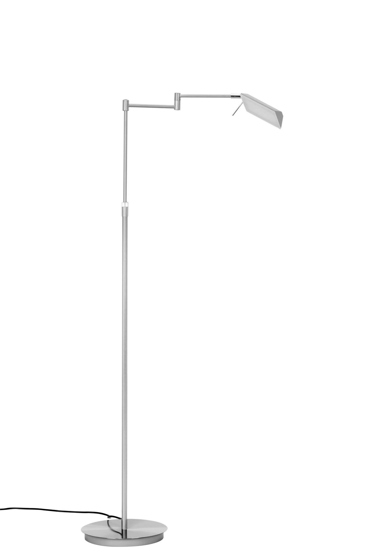 LESELEUCHTE Durham 25/146 cm   - Silberfarben/Weiß, KONVENTIONELL, Kunststoff/Metall (25/146cm) - Novel