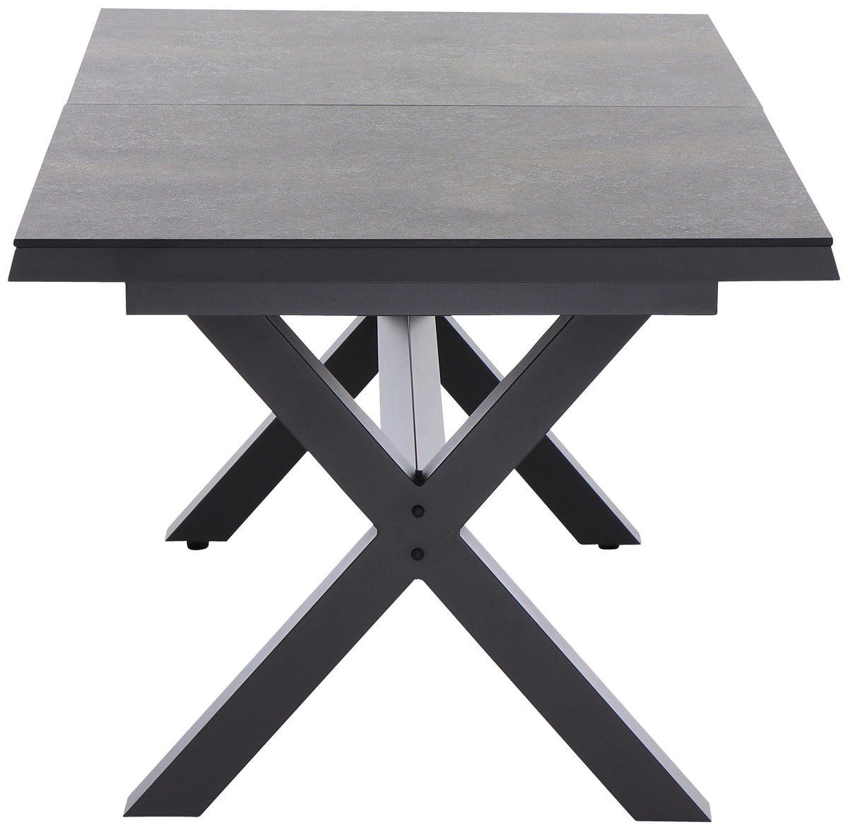 GARTENTISCH 160-200/90/77 cm Metall rechteckig  - Anthrazit/Titanfarben, Basics, Kunststoff/Metall (160-200/90/77cm) - Siena Garden