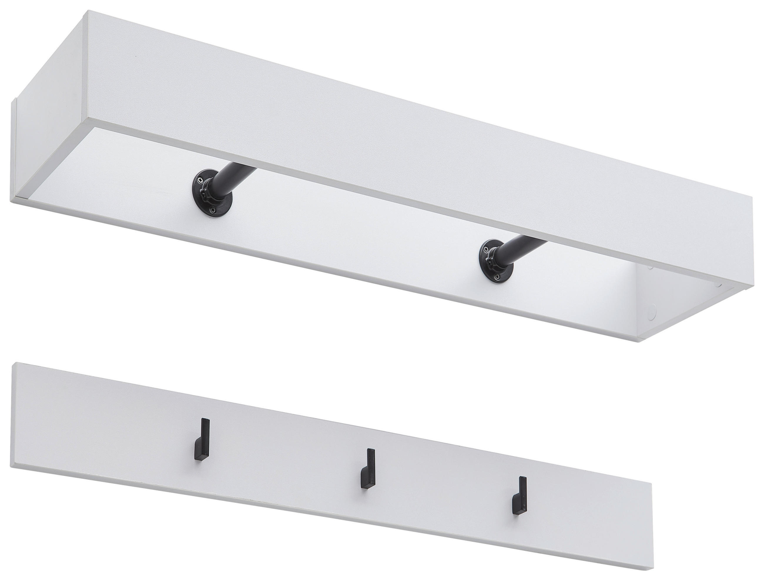 GARDEROBENPANEEL 91,6/11/24/1,6 cm  - Hellgrau, MODERN, Kunststoff (91,6/11/24/1,6cm) - Hom`in