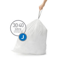 PYTEL NA ODPADKY  30-45 l - bílá, Basics, plast (30-45l) - Simplehuman