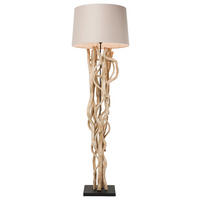 STEHLEUCHTE  55/150/55 cm   - Creme, Design, Holz/Textil (55/150/55cm)