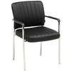 BESUCHERSTUHL Schwarz, Chromfarben  - Chromfarben/Schwarz, LIFESTYLE, Holz/Kunststoff (56/81/63cm) - Livetastic