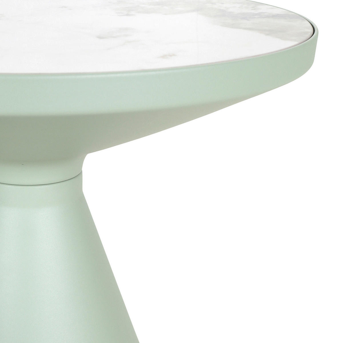 SOFFBORD i keramik 50/52 cm  - vit/mintgrön, Design, metall/keramik (50/52cm) - Belluti