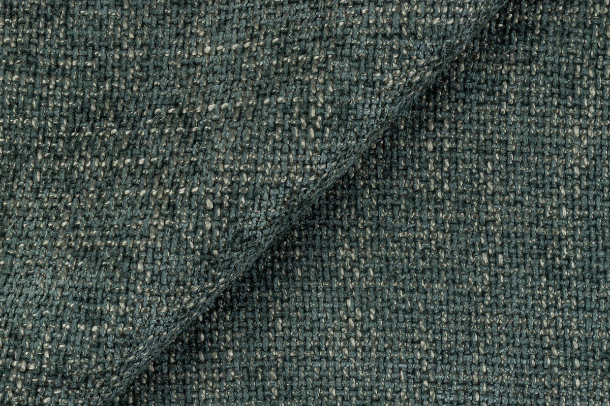 3-SITZER-SOFA Webstoff Dunkelgrün  - Dunkelgrün/Schwarz, KONVENTIONELL, Textil/Metall (196/78/90cm) - Hom`in