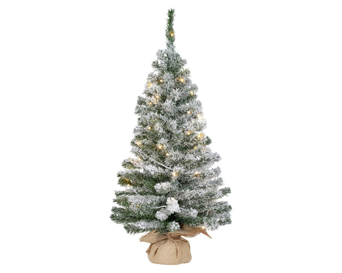 WEIHNACHTSBAUM 90 cm  - Weiß/Grün, Basics, Kunststoff/Textil (46/90cm) - X-Mas