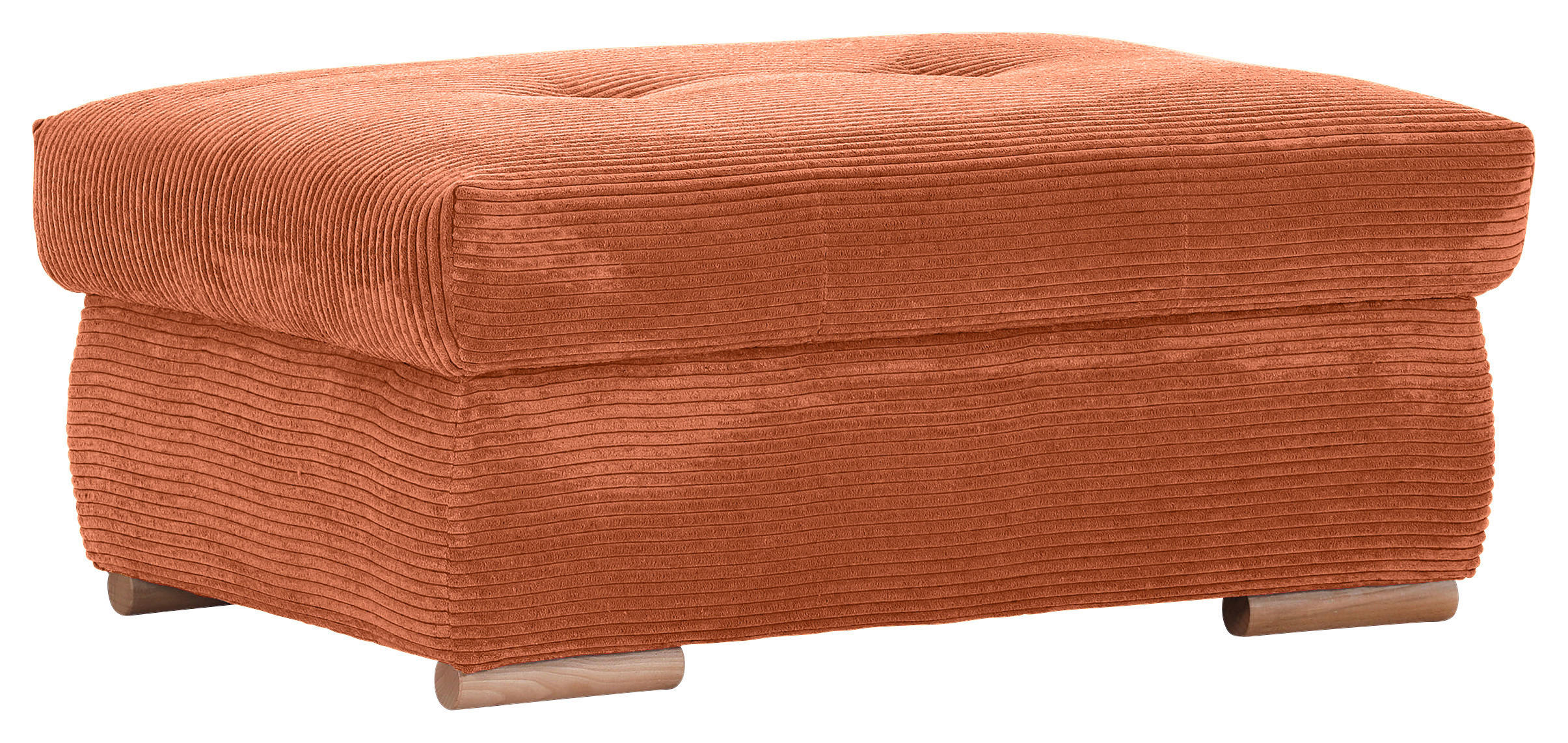 HOCKERBANK in Textil Rostfarben  - Eichefarben/Rostfarben, KONVENTIONELL, Holz/Textil (103/45/71cm) - Carryhome