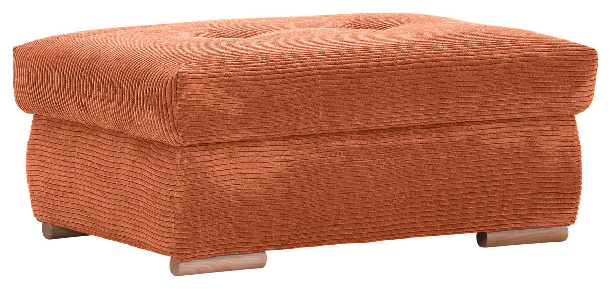 HOCKERBANK in Textil Rostfarben  - Eichefarben/Rostfarben, Konventionell, Holz/Textil (103/45/71cm) - Carryhome