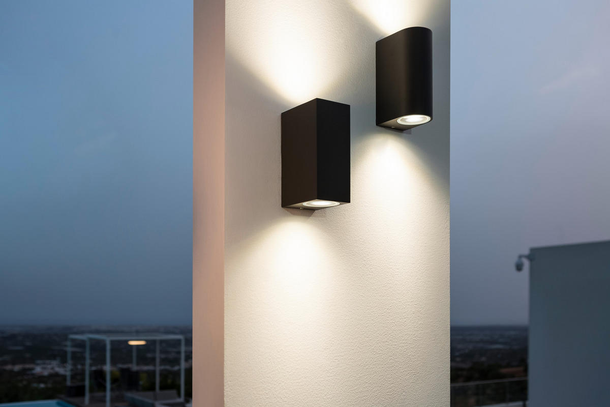 VÄGGLAMPA FÖR UTOMHUS 7/15 cm   - antracit, Basics, metall (7/15cm) - Trio Leuchten