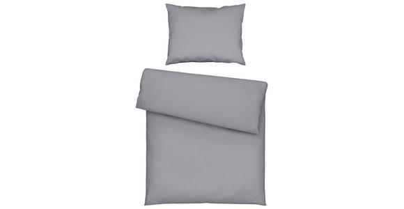 Bettwäsche Milena 140/200cm Silber - Silberfarben, KONVENTIONELL, Textil - Luca Bessoni