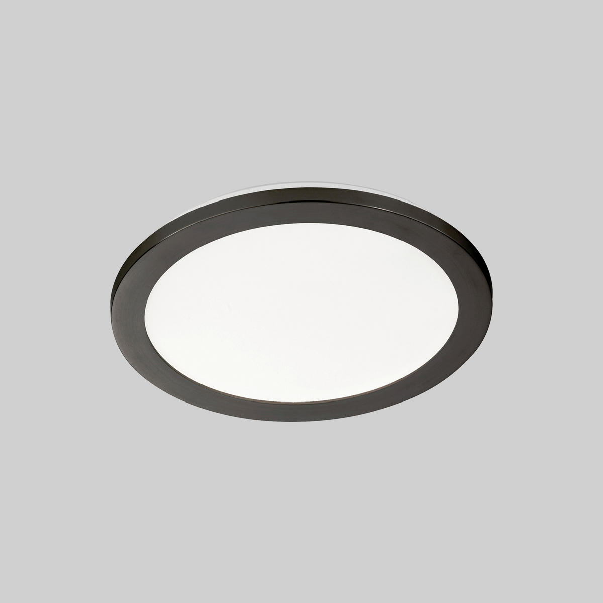 LED-DECKENLEUCHTE Flat 30 cm  - Sandfarben/Schwarz, Design, Glas/Metall (30cm) - Schöner Wohnen