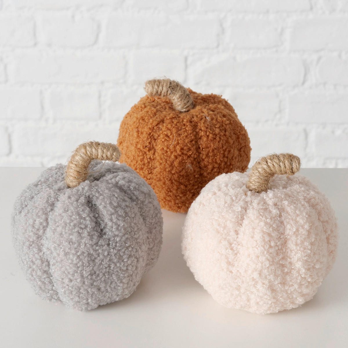 DEKOR TÖK - világosszürke/krémszínű, Basics, műanyag/textil (11cm)