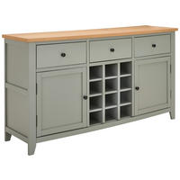 COMODĂ CU UșI 160/85/43 cm  - argintiu/culoare natur, Lifestyle, metal/lemn (160/85/43cm) - MID.YOU