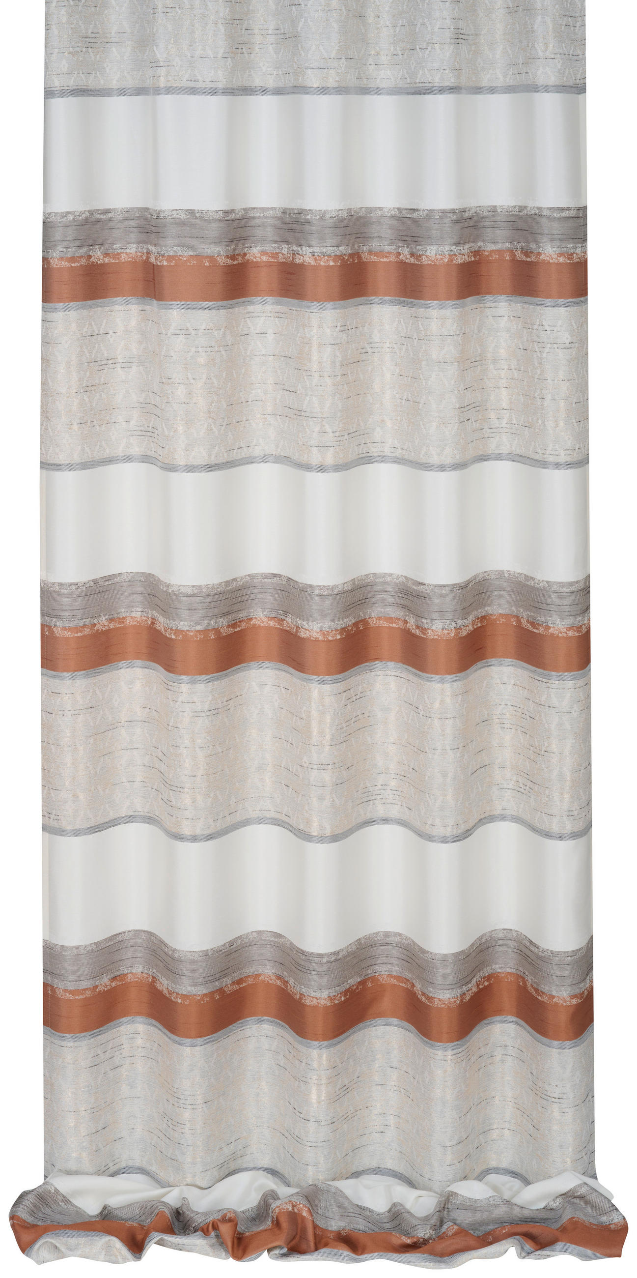 VORHANGSTOFF per lfm halbtransparent  - Kupferfarben, KONVENTIONELL, Textil (140cm) - Esposa