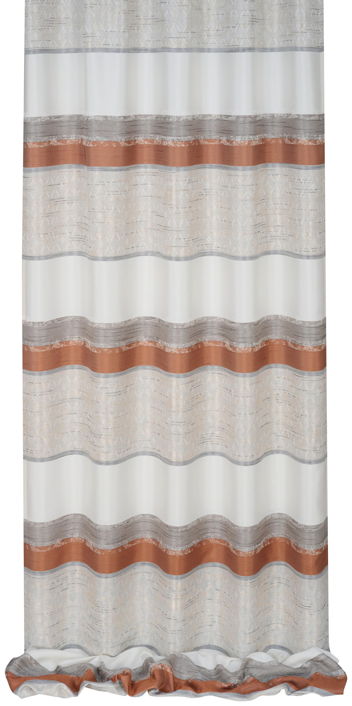 VORHANGSTOFF per lfm halbtransparent  - Kupferfarben, KONVENTIONELL, Textil (140cm) - Esposa