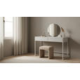 SCHMINKTISCH 120/50/128,5 cm, Kaschmir  - Kaschmir, Design, Glas/Holzwerkstoff (120/50/128,5cm) - Carryhome