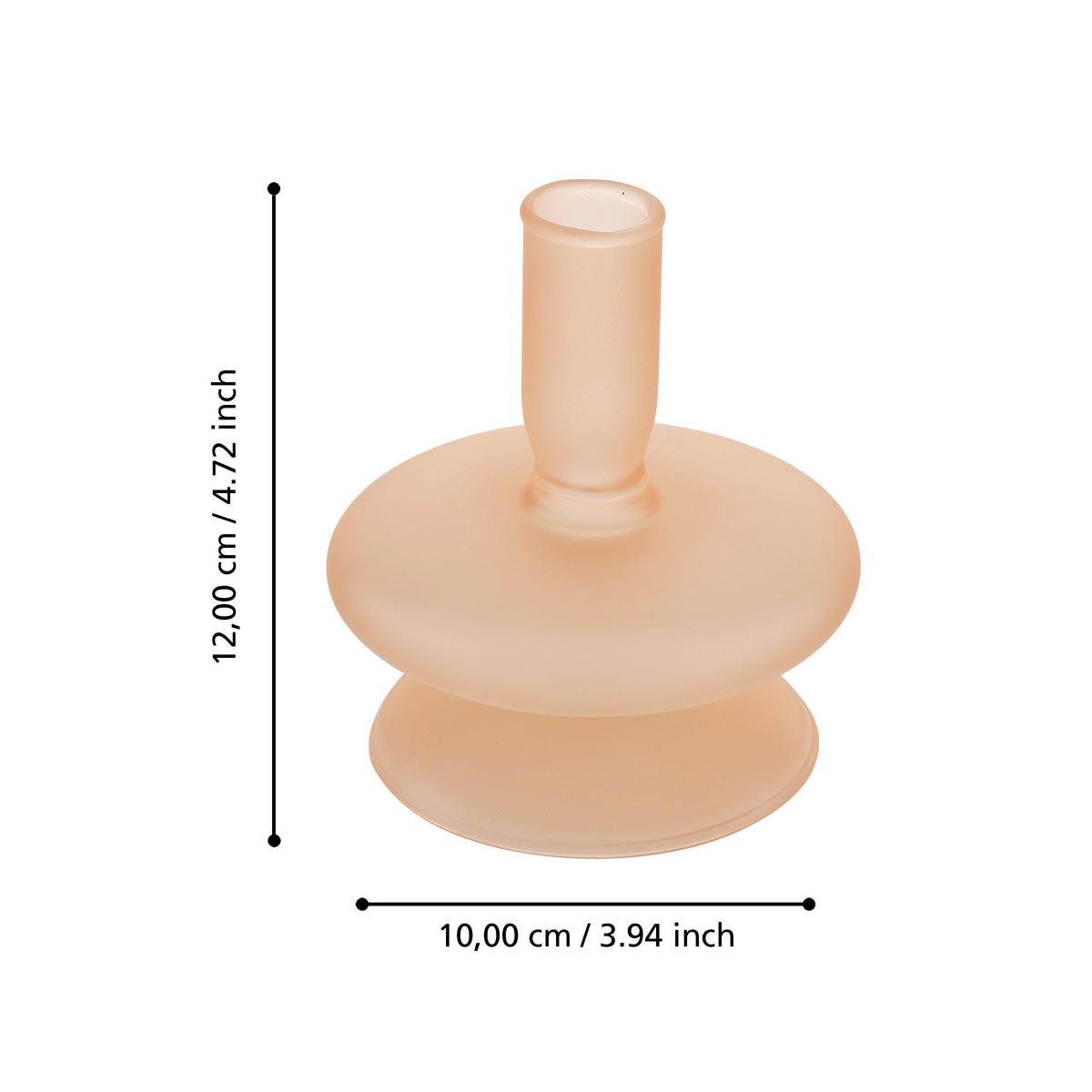 STABKERZENHALTER - Pink, LIFESTYLE, Glas (10/12cm)