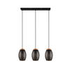 PENDELLEUCHTE Bidar 71/15/150 cm   - Goldfarben/Schwarz, Basics, Holz/Metall (71/15/150cm)