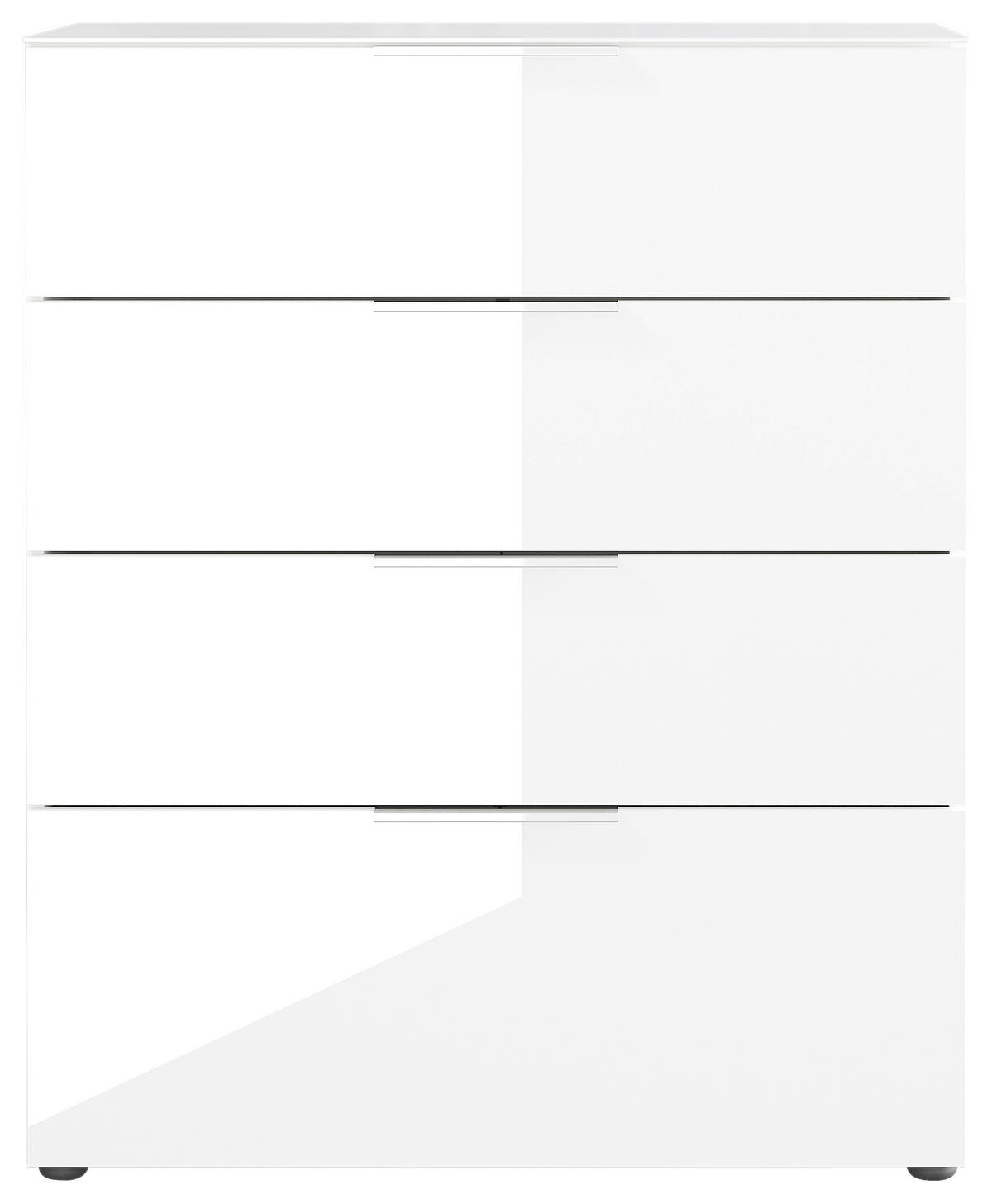 KOMÓD 83/102/42 cm  - krómszínű/fekete, Modern, műanyag/faalapú anyag (83/102/42cm) - Premium Living