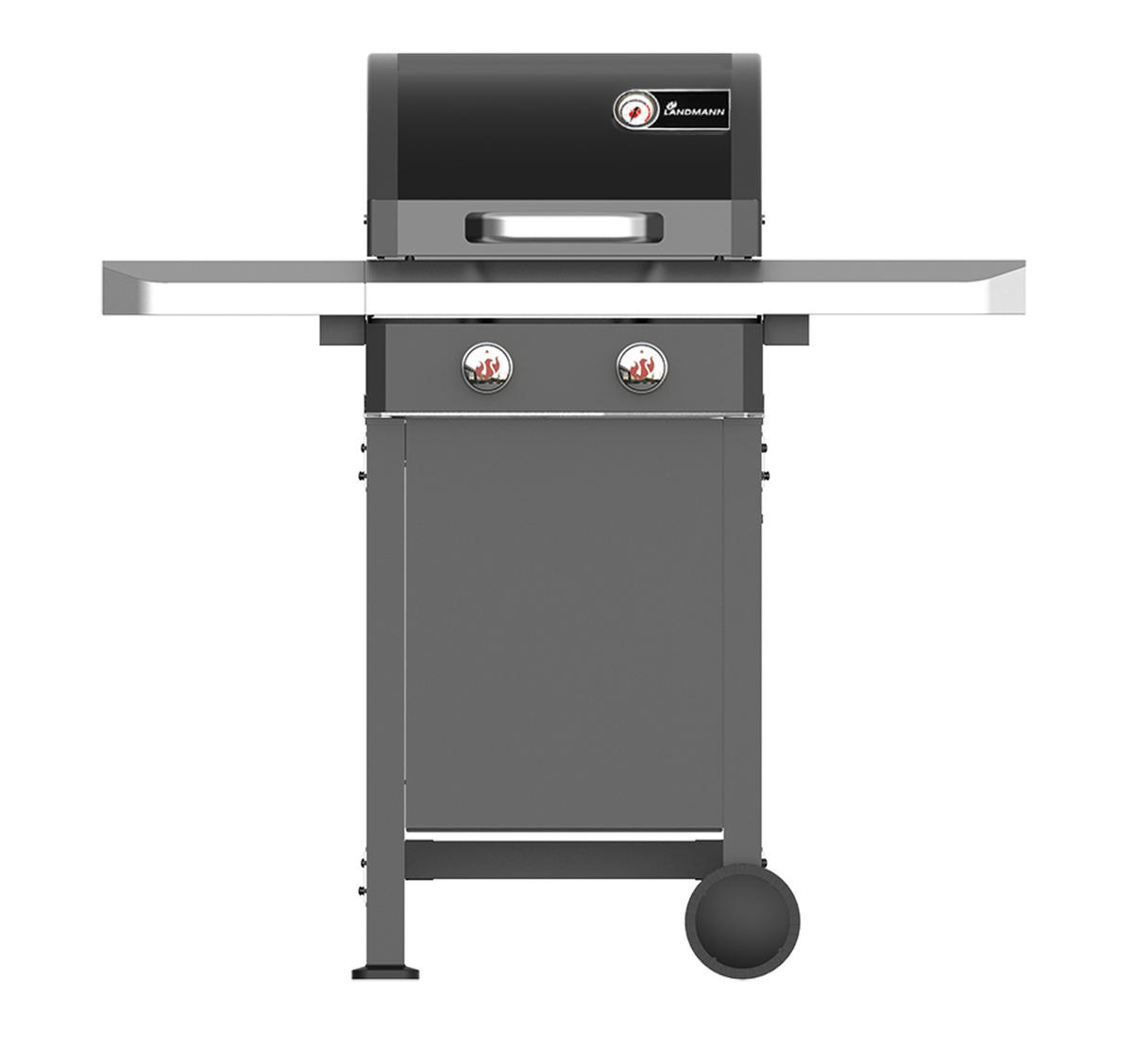 GASGRILL  Schwarz  - Schwarz, Basics, Metall (120/53/120cm) - Landmann