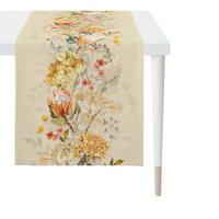 TISCHLÄUFER  - Koralle/Beige, Natur, Textil (48/140cm) - Apelt