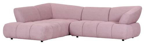 HÖRNSOFFA i velour gammalrosa  - svart/gammalrosa, Design, textil/plast (220/283cm) - MID.YOU