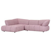 HÖRNSOFFA i velour gammalrosa  - svart/gammalrosa, Design, textil/plast (220/283cm) - MID.YOU