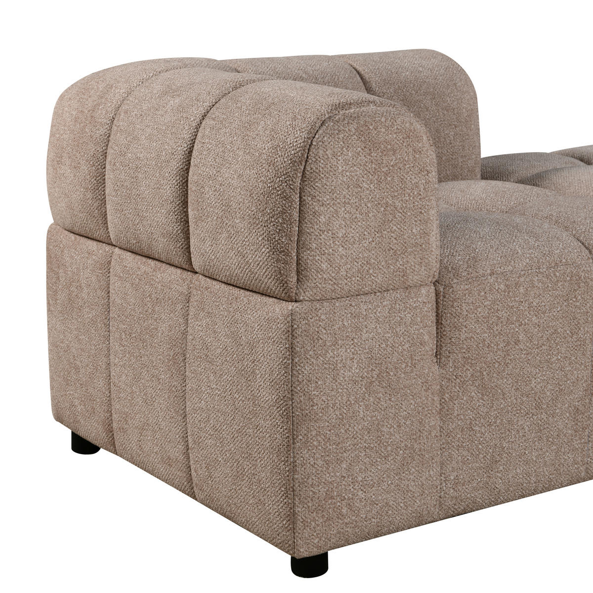 ECKELEMENT Struktur  - Beige/Schwarz, Design, Holz/Kunststoff (84/70/84cm) - MID.YOU
