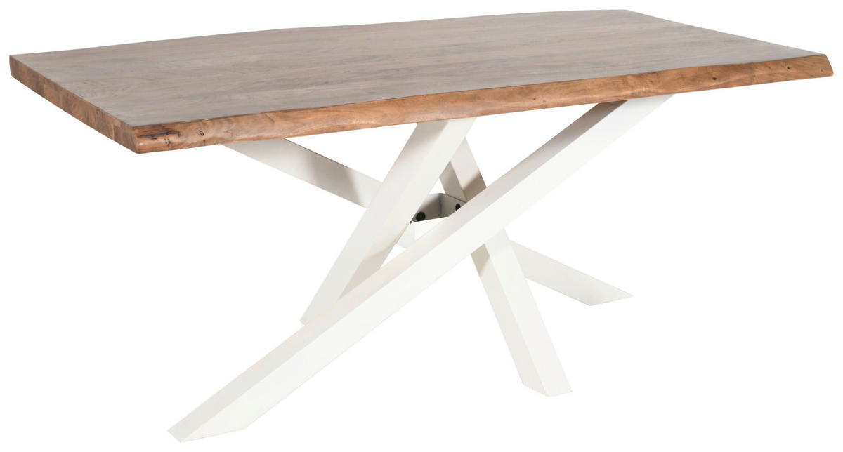 TISCHGESTELL Creme  - Creme, Design, Metall (160/70/72cm) - Landscape
