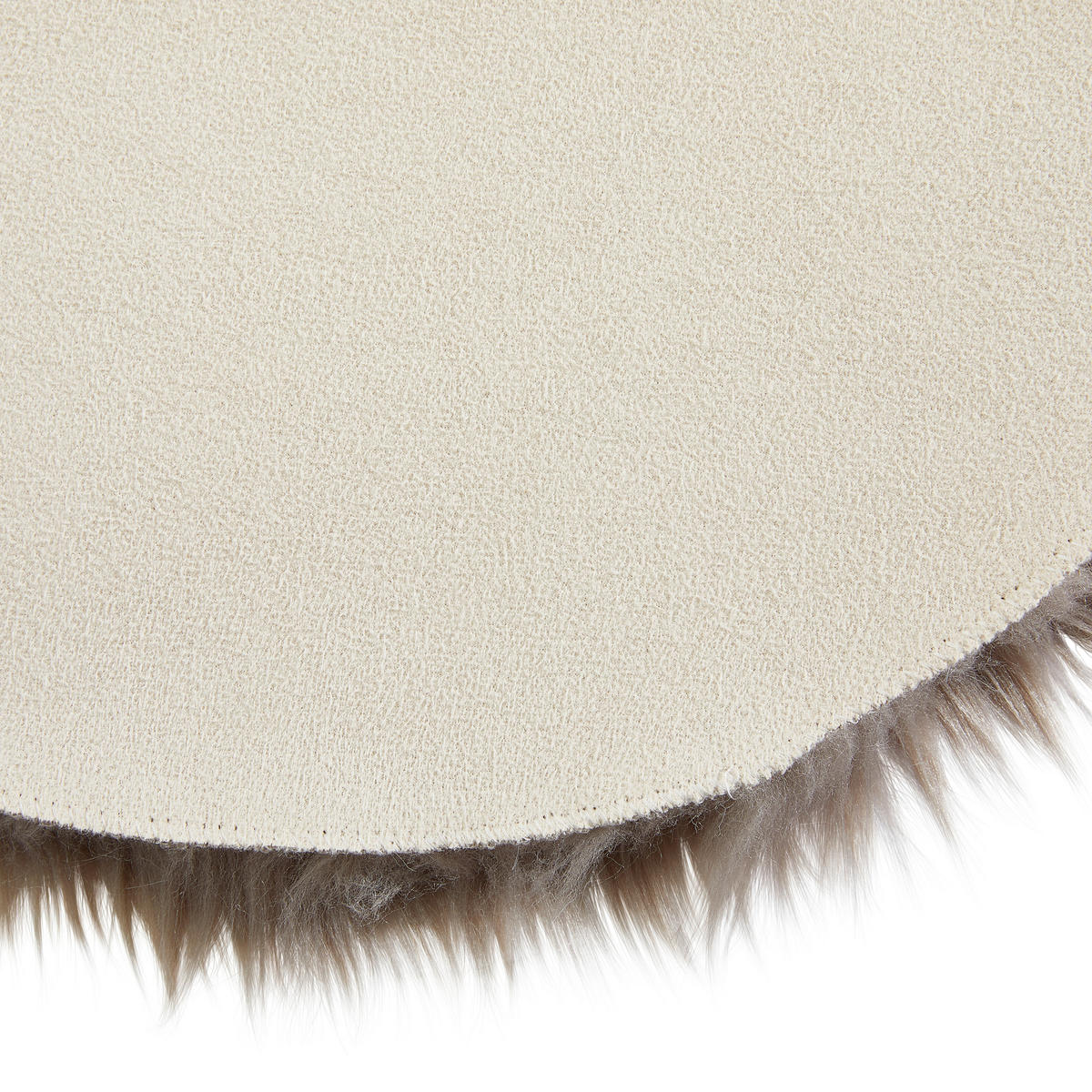 KUNSTFELL 60/180 cm Sarah Double Taupe  - Taupe, Basics, Kunststoff/Textil (60/180cm) - Novel