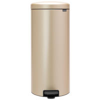 PEDÁLOS SZEMETES 30 l  - fekete/aranyszínű, Basics, műanyag/fém (30l) - Brabantia