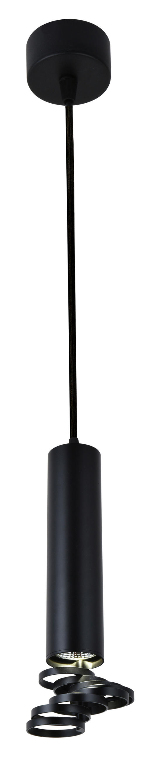 HÄNGELEUCHTE 6/6/100 cm   - Schwarz, Design, Metall (6/6/100cm)