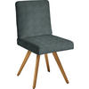 STUHL  in Flachgewebe Holz, Textil  - Türkis/Eichefarben, Design, Holz/Textil (46/94/58cm) - Dieter Knoll