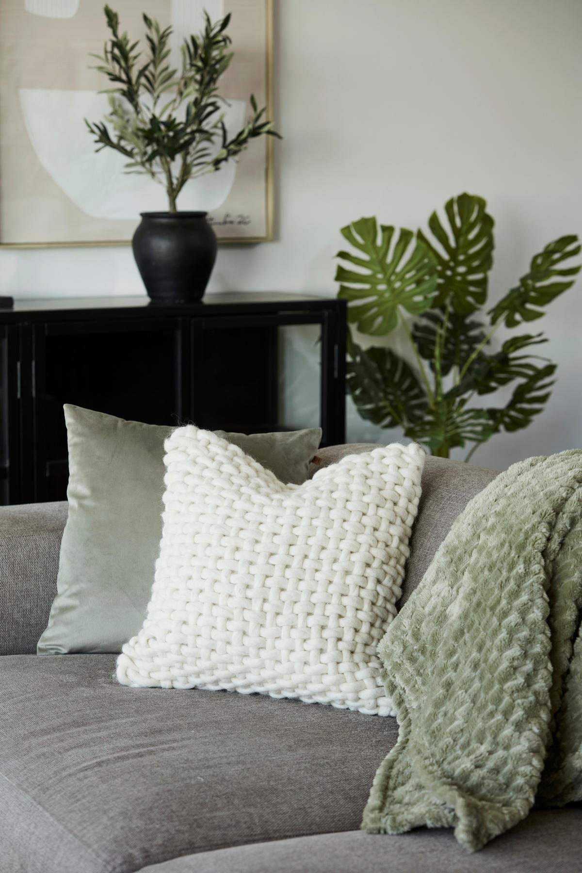 FILT  - salviagrön, Basics, textil (125/150cm)