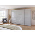 SCHWEBETÜRENSCHRANK  in Seidengrau  - Seidengrau/Alufarben, KONVENTIONELL, Glas/Holzwerkstoff (315/229/62cm) - Xora