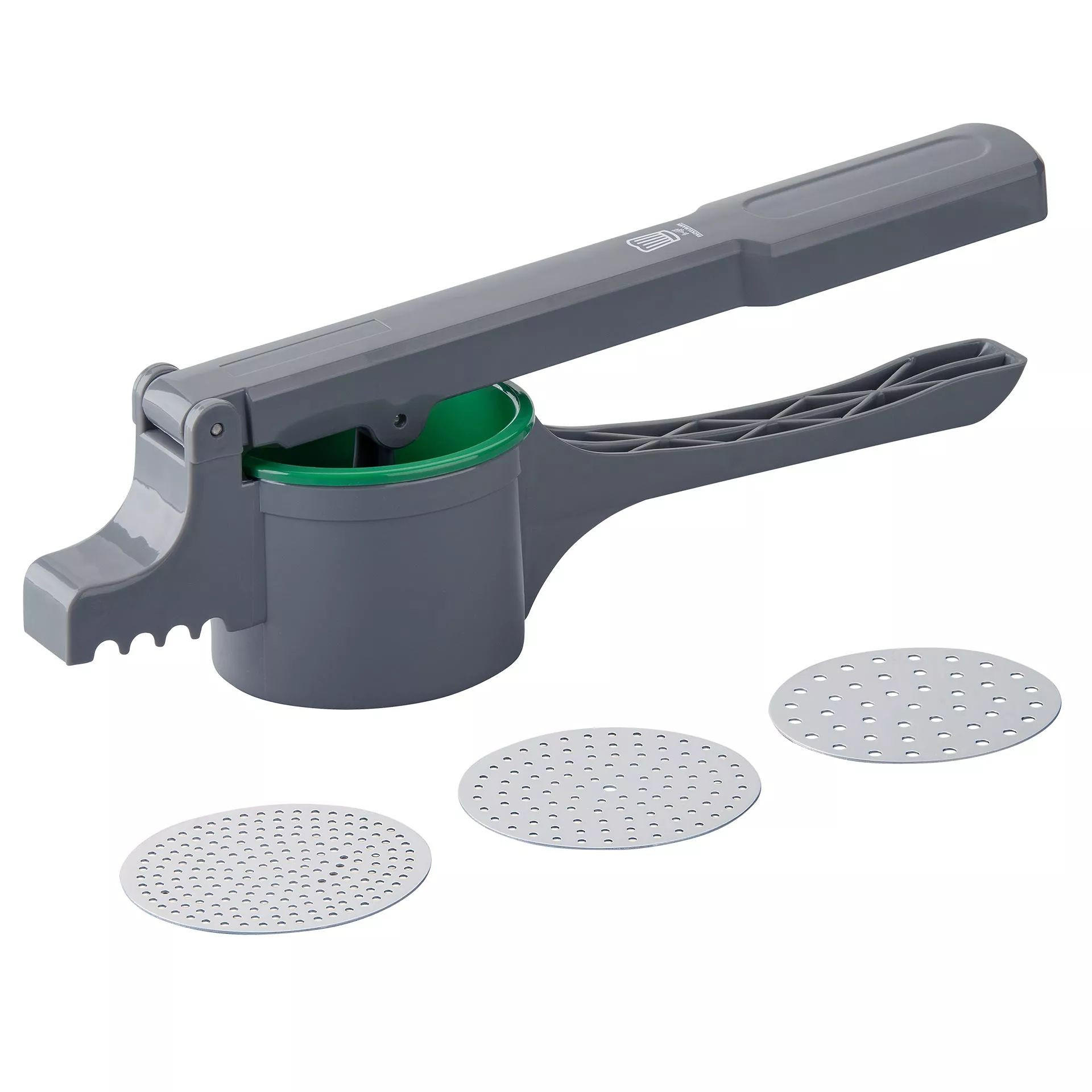 KARTOFFELPRESSE  - Dunkelgrau/Grün, Design, Kunststoff/Metall (35cm) - Chefkoch+Fackelmann