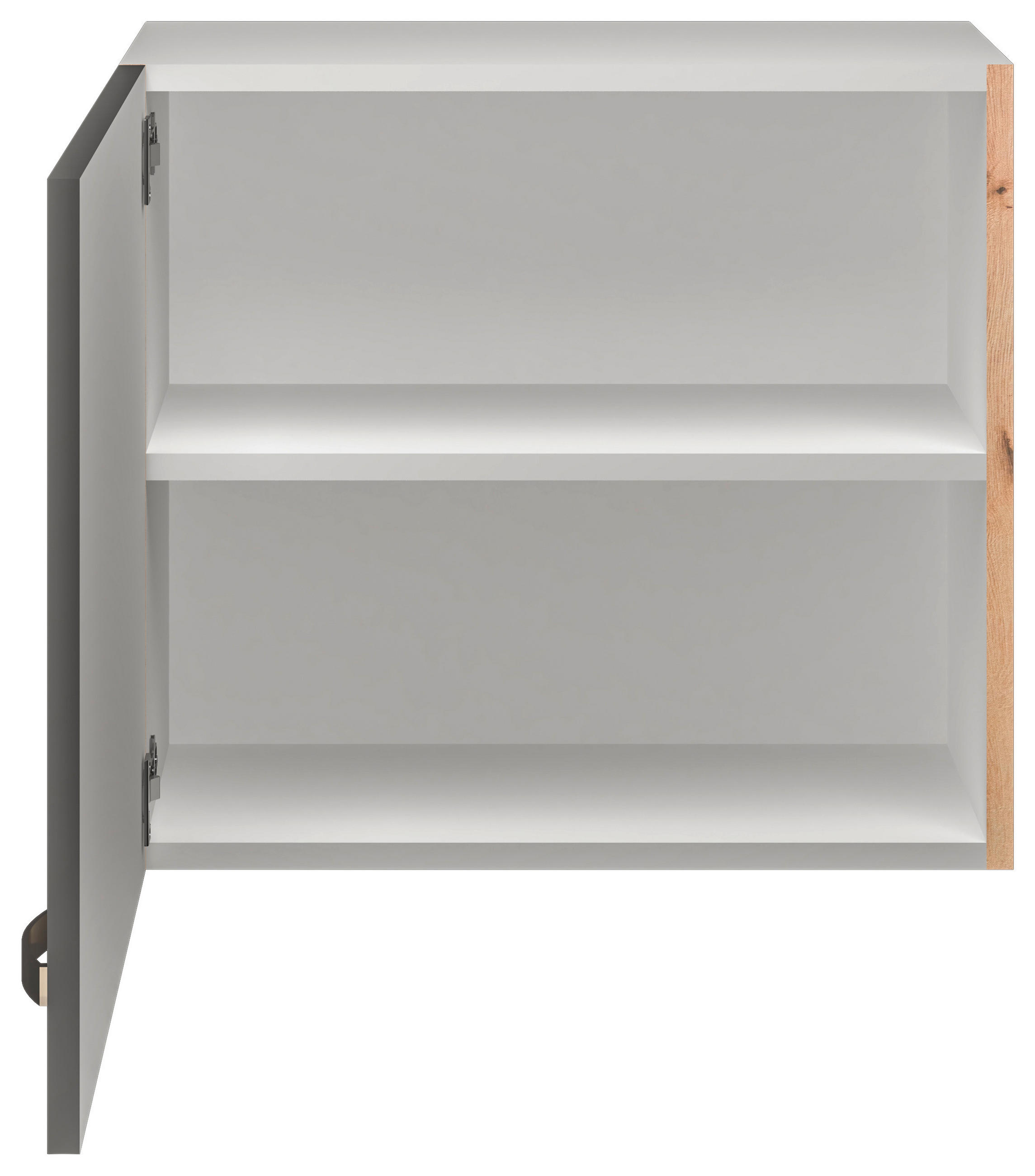 KÜCHENOBERSCHRANK 60/54/32 cm  in Dunkelgrau, Eiche San Remo  - Edelstahlfarben/Dunkelgrau, MODERN, Holzwerkstoff/Metall (60/54/32cm) - FlexWell