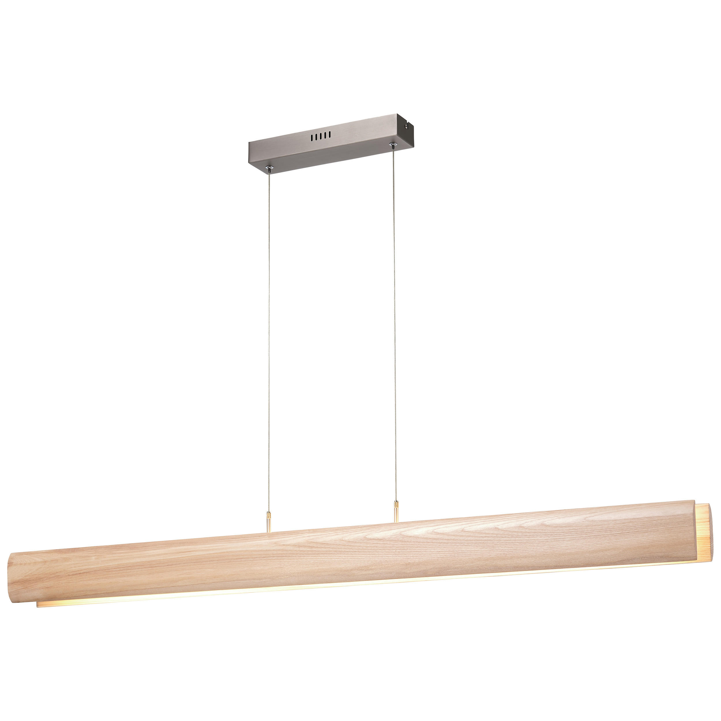 LED-HÄNGELEUCHTE 100/9,5/150 cm  - Eschefarben, Natur, Holz (100/9,5/150cm)