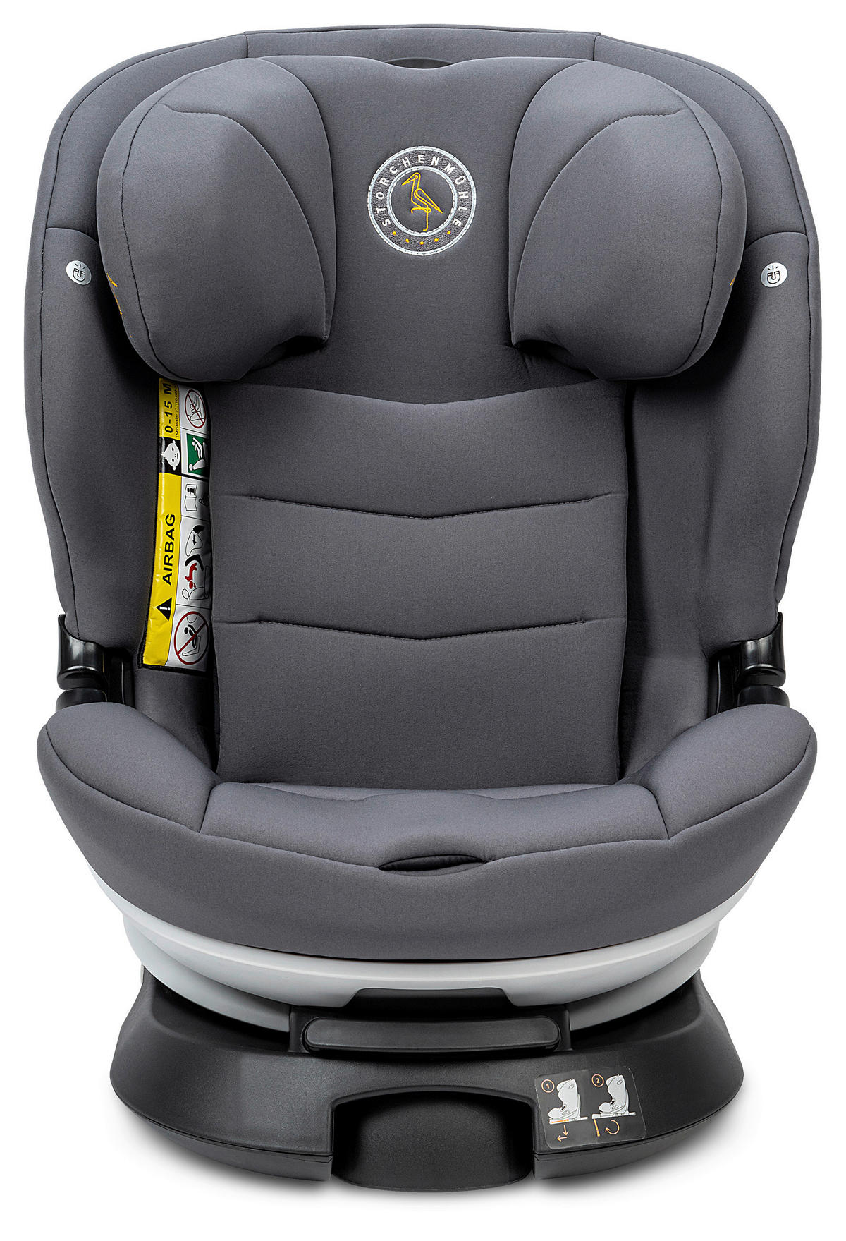 REBOARDER-KINDERSITZ Niki KId  - Grau, Basics, Kunststoff/Textil (45/59/53.5cm) - Storchenmühle