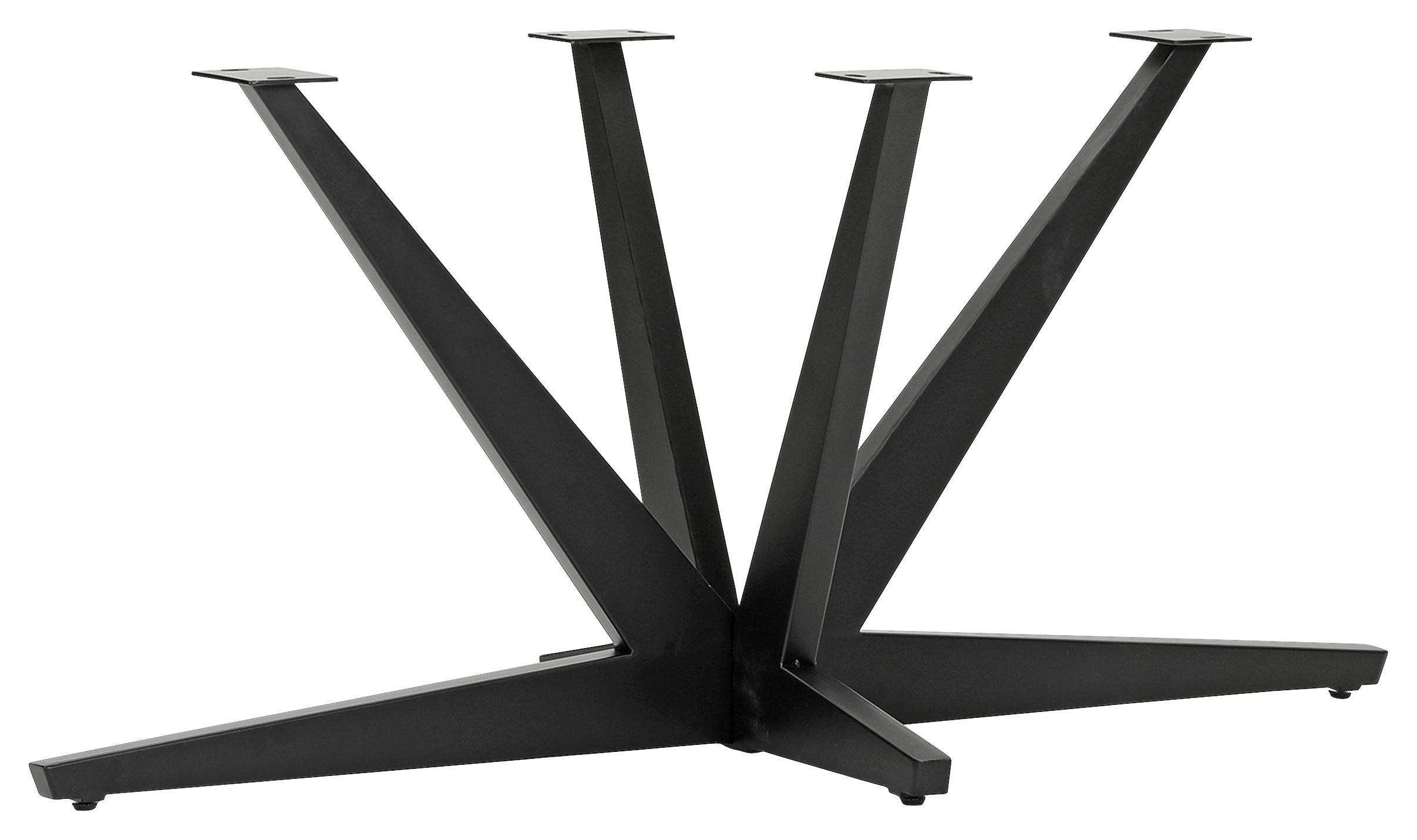 TISCHGESTELL Schwarz   - Schwarz, Design, Metall (160/80/73cm) - Landscape