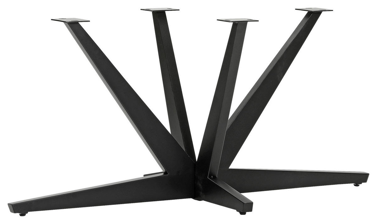 TISCHGESTELL Schwarz   - Schwarz, Design, Metall (160/80/73cm) - Landscape