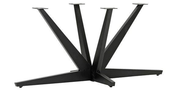 TISCHGESTELL Schwarz   - Schwarz, Design, Metall (160/80/73cm) - Landscape