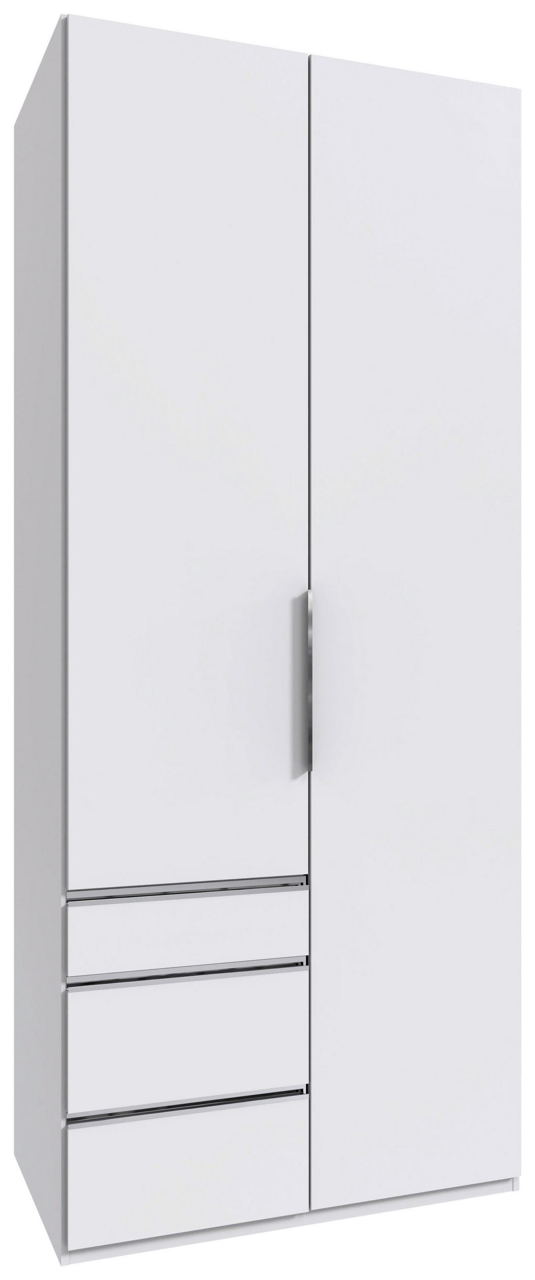 Mid.you Drehtürenschrank Weiß 100x236x58 cm
